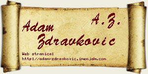 Adam Zdravković vizit kartica